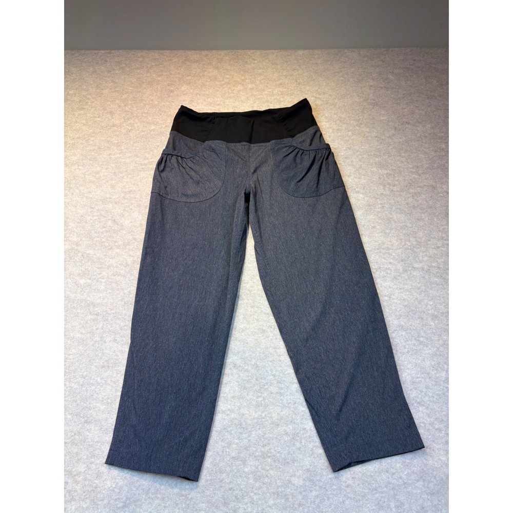Prana Summit Capri Pants Charcoal Gray Heather W41180613 Womens Small